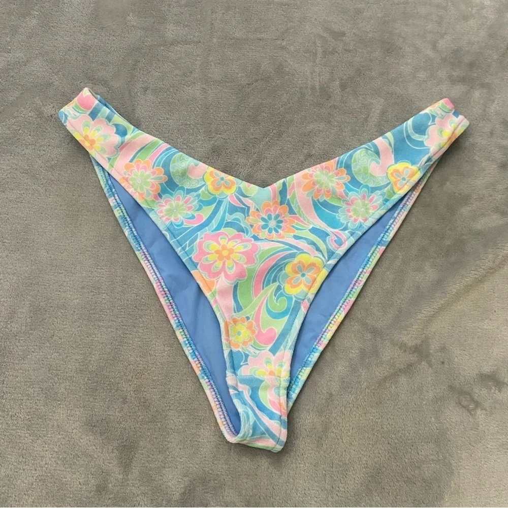 New! Frankie’s Enzo bikini bottom in sunshower 24144